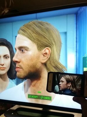 making the funniest faces and best celebs in fallout 4!