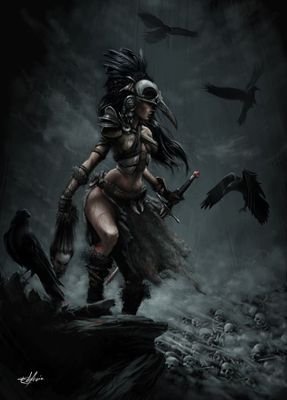 I am Macha goddess of Life, Death, and War. I am the mother of both Life and Death. I am referred to as the Crow or Raven...