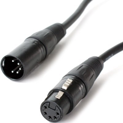 You can call me DMX or Digital Multiplex, or Data Cable! I come in 3 Pin or 5 Pin - Oh Yes. Basically I tell the motherfucking lights what to do.