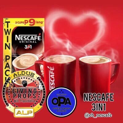 ks_nescafe's profile picture. Official Parody Props Account For Kalyeserye And ALDUB, Member of OPA, supports @mainedcm and @aldenrichards02 and @EatBulaga | Propsname