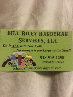 I am Bill Riley owner and operator of Bill Riley Handyman Services LLC we have been up and running for over 30 years when did residential and commercial.