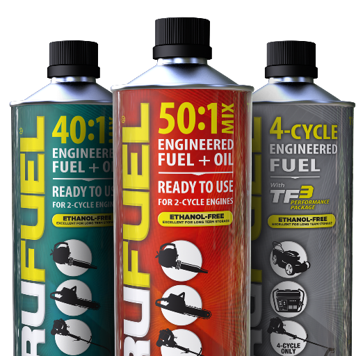 TruFuel® products are premixed formulations of a uniquely engineered, ethanol-free fuel, synthetic oil, and fuel stabilizer for air-cooled 2-cycle engines.