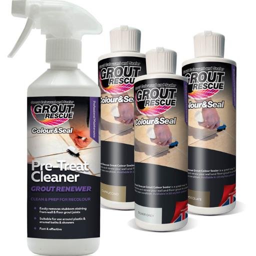 Grout Rescue colour sealer is a great way to permanently restore & renew your wall & floor grout to a better than new condition. Available 10 stylish colours.