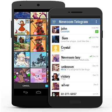 download our Newroom Telegram App