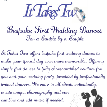 It Takes Two offers unique first wedding dances and themed hen parties or birthday parties.