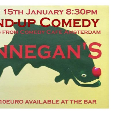 Finnegans Stand-Up Comedy | ism Comedy Café Amsterdam | Engels en Nederlands tallige Comedians | 13nov | 15jan | 11mrt | 8mei