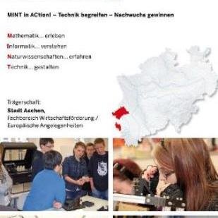 Netzwerk für #Schulen, #Unternehmen und #Hochschulen in der #RegionAachen zum Thema #MINT: #Mathematik, #Informatik, #Naturwissenschaften und #Technik