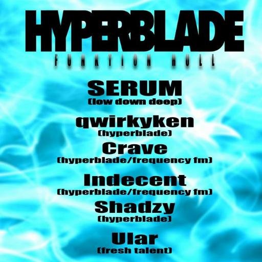 Hyper Blade DNB | Local Talent Spotlight Watch This Space for new DNB Promo Mixes Bringing the Beat | Bringing the Vibes Next Event - 15-01-16