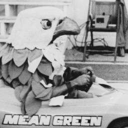 #GoMeanGreen.  Ghost of North Texas's former mascot.  I think the restraining order Scrappy took out against me is unjust.