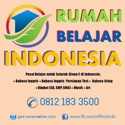Rumah Belajar Indonesia adalah pusat Bimbingan Belajar untuk berbagai bidang studi bagi seluruh siswa di Indonesia. Contact: 0812 183 3500