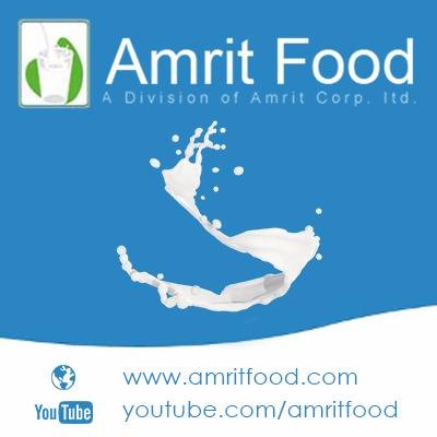 Amrit Food, established in the year 1991, is recognized as one of the leading producers of high quality Milk Products in India. #amritfood