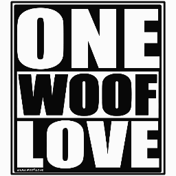 Spreading the message of love, one woof at a time.