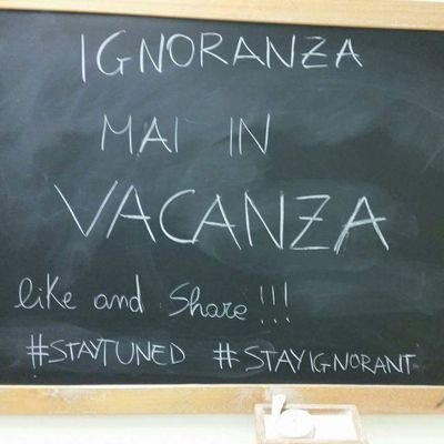 ❌ IGNORANZA MAI IN VACANZA ❌ FACEBOOK: Ignoranza mai in vacanza ❌ INSTAGRAM: Ignoranza mai in vacanza ❌ E-MAIL: ignoranzamainvacanza@libero.it