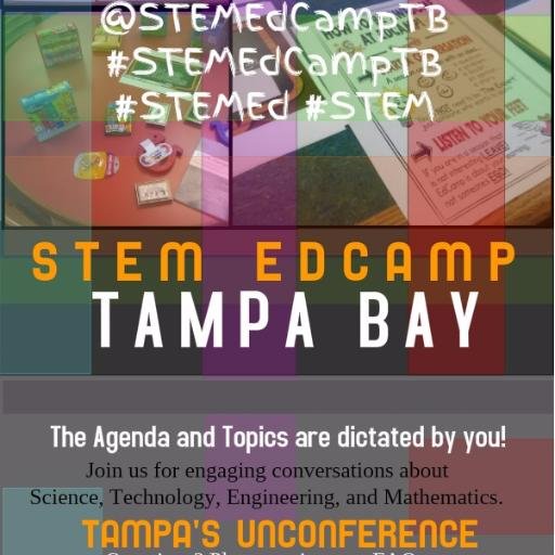 STEM EdCamp is an open forum to assist in identifying STEM resources & tools. Throughout the year we'll host F2F (face-to-face) meetups, and hopefully more!!!