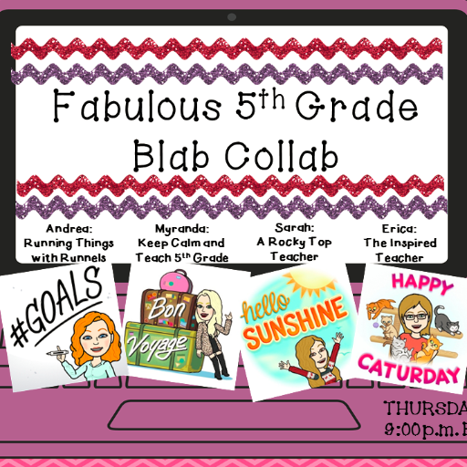 New weekly 5th Grade Blab Show on Thursday nights with Andrea, Erica, Myranda, and Sarah!