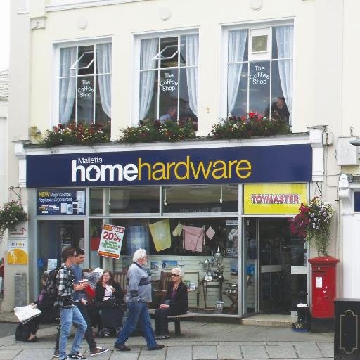 Malletts Home Hardware is Truro's favourite traditional department store and Coffee Shop. With departments for gifts, toys, cookshop and lots more.