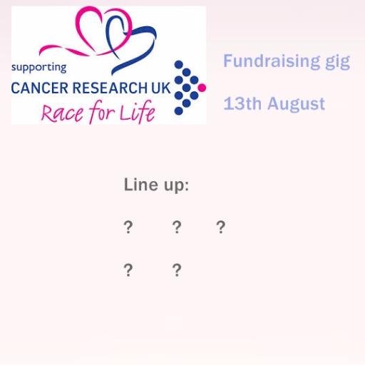 CRFGig2016's profile picture. Fundraising Gig for Cancer Research UK! More info coming soon || 13th August || contact: cancerresearchfundraisinggig@gmail.com