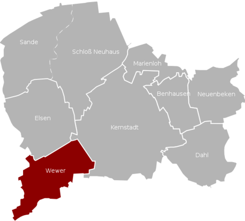 Wewer liegt südlich von Paderborn und entwickelt sich langsam aber sicher zu einem schönen Dorf :-)