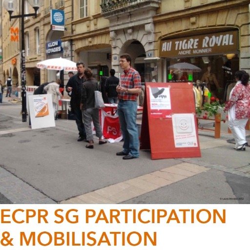 This is the Twitter account for the ECPR SG Participation & Mobilisation