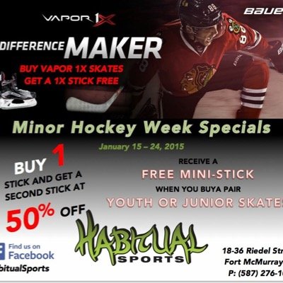 habitualsports's profile picture. A locally owned store that will meet all of your sporting needs! Let us be your bad habit!