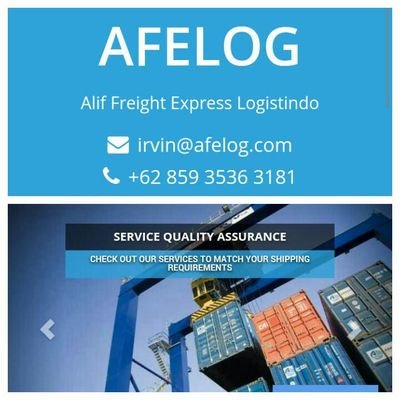 We are here to provide you with the best rates and services for all your cargo and logistics needs. Visit our website or drop an email to: irvin@afelog.com