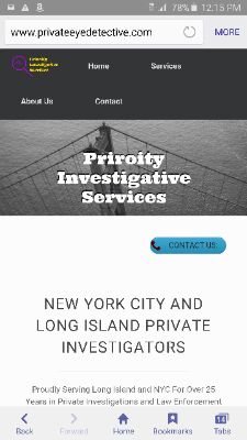 bobbi0714's profile picture. Priority Investigative Services is a Licensed/Bonded & Insured Long Island/NY City based Private Investigation Comapny