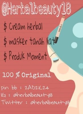 Cream Herbal|ClayMask|Moment 100 % ORIGINAL
Order?
Invite pin BB: 2AD21C24