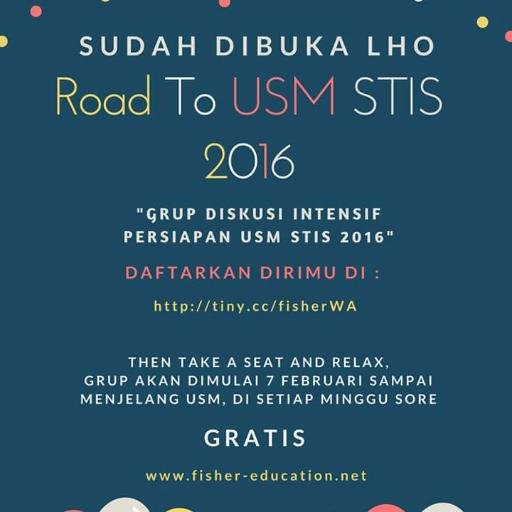 TryoutSTIS's profile picture. Try Out Online USM STIS (Sekolah Tinggi Ilmu Statistik) by Fisher Education

@fishereducation
