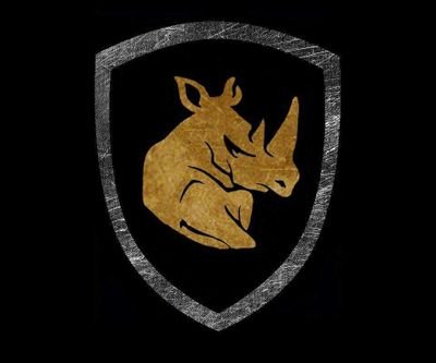 PLOW Syndicate is a Gaming Clan on PS.  Original Checkered Tusk Rhino Art praises NASCAR & F1 Race Winners while raising awareness for wildlife conservation...