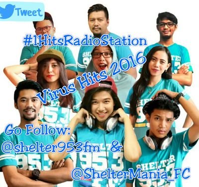 OFFICIAL FANBASE #1 HITS RADIO STATION IN CIREBON SHELTER 95.3 FM→Virus Hits 2016→Let's Move On to Shelter 95.3 FM #MemainkanHitsSebenarnya
Admin by: @acung_953