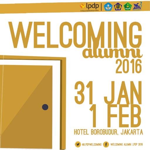Akun Twitter resmi acara Welcoming Alumni LPDP 2016