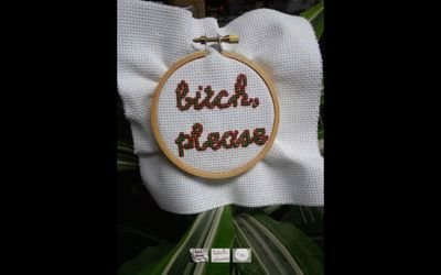 I specialize in custom, mature needlepoint for the light hearted! I am currently taking orders on Etsy  at NaughtyNeedlepoint4u