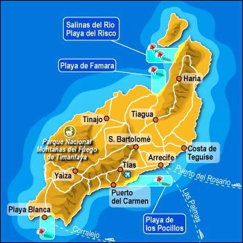 Ferie på Lanzarote, en reiseguide med tips om det meste for denne flotte ferieøya.