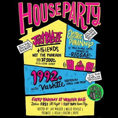 Here's the thing, it's lit. Every Thursday night @WebsterHall. #housepartyNYC