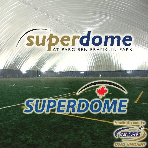 Official Twitter Account of the Ben Franklin Superdome (^BF) and Superdome Sports Centre (^SC). Ottawa's best multi-use indoor fields! Managed by TMSI Ottawa.