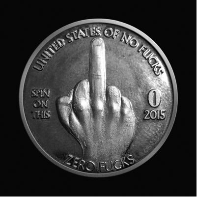 Now you can LITERALLY give #ZeroFucks, with the Zero Fucks Coin!