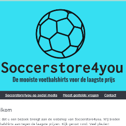 Wij verkopen voetbalshirts voor maar €26,- per shirt. Ga naar onze website en neem een kijkje bij ons aanbod.
Instagram: Soccerstore4you