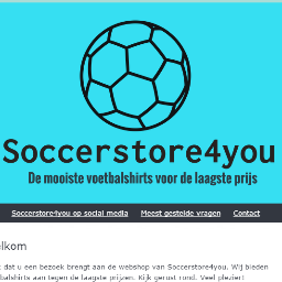 Wij verkopen voetbalshirts voor maar €26,- per shirt. Ga naar onze website en neem een kijkje bij ons aanbod.

Instagram: Soccerstore4you