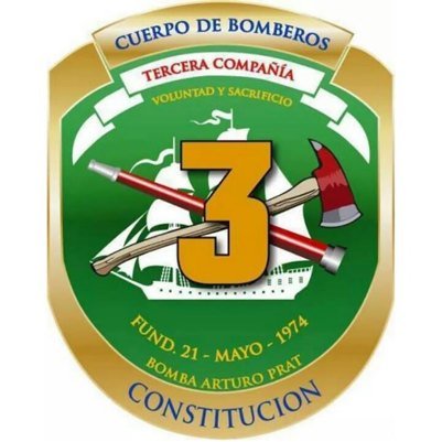 Tercera Compañia Cuerpo de Bomberos Constitucion Bomba Arturo Prat, Nuestro lema: Voluntad y Sacrificio - Fundada el 21 de Mayo de 1974-Telefono 071-2 671276