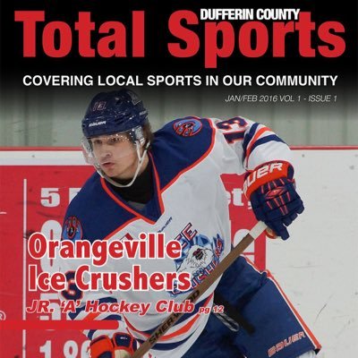 Your #1 community sports, fitness and nutrition magazine in Dufferin County - 30,000 copies delivered to households, arenas and local businesses bi-monthly