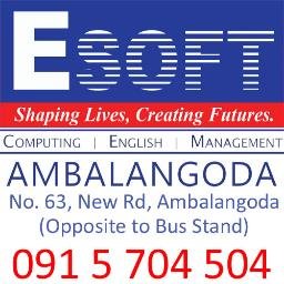 Esoft Ambalangoda New Diploma In English Diploma In It Diploma In Software Engineering Courses Registration Now On Share This With Friends