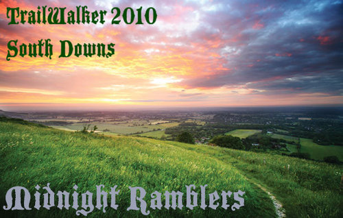 James, Mark, Sarah & Brad make up Team Midnight Ramblers & will be taking part in Trailwalker 2010. A 100k walk within 30 hours across the south downs.