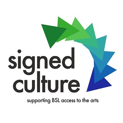 Promotes BSL (British Sign Language) access to the Arts across the UK.