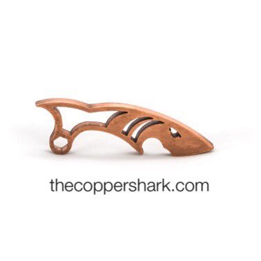 The Copper Shark is a pocket tool made out of solid bacteria* killing Antimicrobial copper. https://t.co/tmuxyU94hG THECOPPERSHARK on Instagram