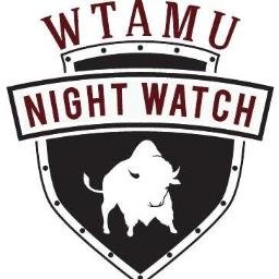 This is the official Twitter of WTAMU Night Watch.
 
Helping keep a watchful eye over WT

Any questions contact us

In case of emergency contact UPD