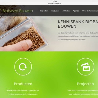 Kennisbank bio-based en circulair bouwen. Producten, projecten en inspiratie zijn hier te vinden. #biobased