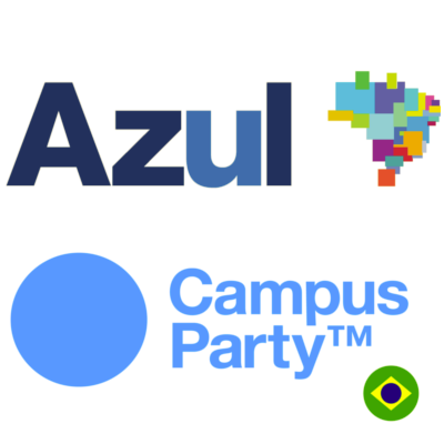 O twitter oficial da Azul Linhas Aéreas durante a Campus Party Brasil.