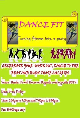 Dance fit....stay fit. 

We literally dance to fitness at Baden Powell, Wandegeya... after YMCA opposite DSTV