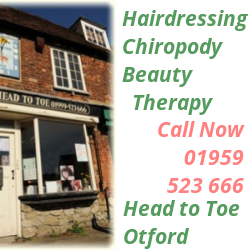 Hairdressing, Chiropody, Beauty / Wellbeing Therapies. Call now 01959 523 666. Otford, near Sevenoaks, Kent