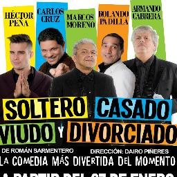 SCVDteatro's profile picture. Soltero, Casado, Viudo y Divorciado Autor: Román Sarmentero
Dirección: Dairo Piñeres
Producción: Carlos Chacón chaconcorrea@gmail.com  0416-3758681